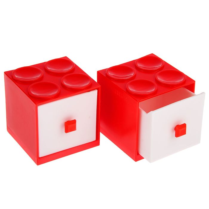 Набор банок для сыпучих продуктов 2 шт 9х9х18 см, цвета МИКС