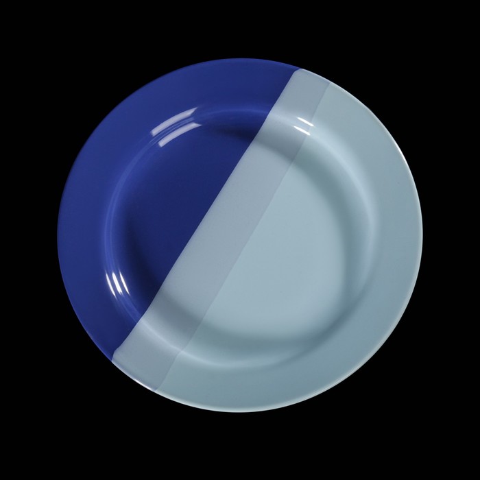 Тарелка подстановочная 23 см, цвет сине-голубой