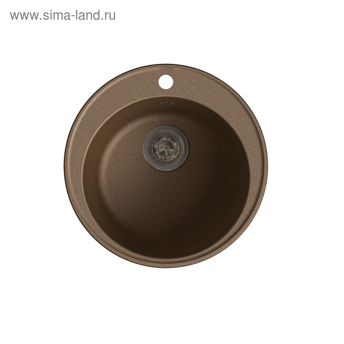 

Мойка кухонная из камня Granfest ECO-08, d=480 мм, цвет терракотовый