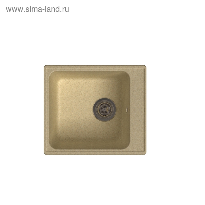 

Мойка кухонная из камня Granfest ECO-17, 420х480 мм, цвет бежевый