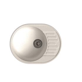 

Мойка кухонная из камня Granfest ECO-58, 580х480 мм, цвет белый