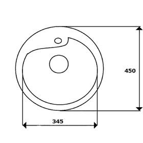 

Мойка кухонная из камня Granfest R450, d=450 мм, цвет песочный