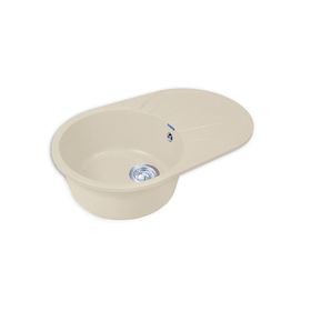 

Мойка кухонная из камня Granfest R750L, 750х460 мм, цвет белый