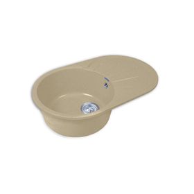 

Мойка кухонная из камня Granfest R750L, 750х460 мм, цвет песочный