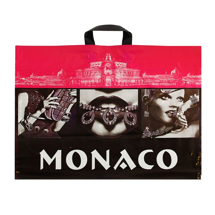 Пакет "Монако", полиэтиленовый с петлевой ручкой, 60х50 см, 70 мкм