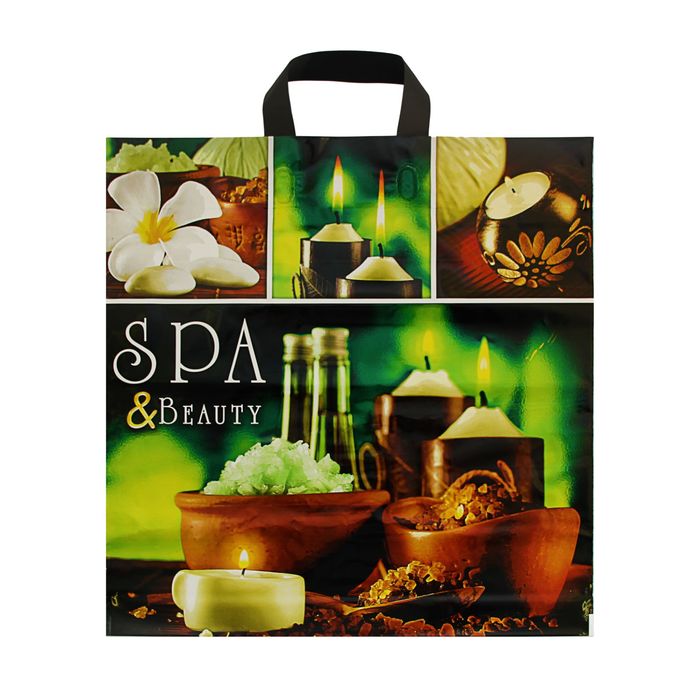 Пакет "Спа", полиэтиленовый с петлевой ручкой, 44х44 см, 70 мкм