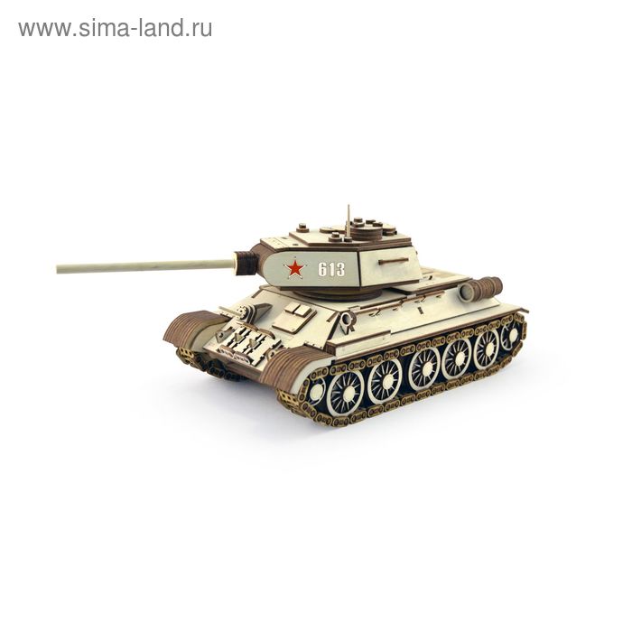 Танк Т-34-85 конструктор из дерева армия россии танк т 34 85