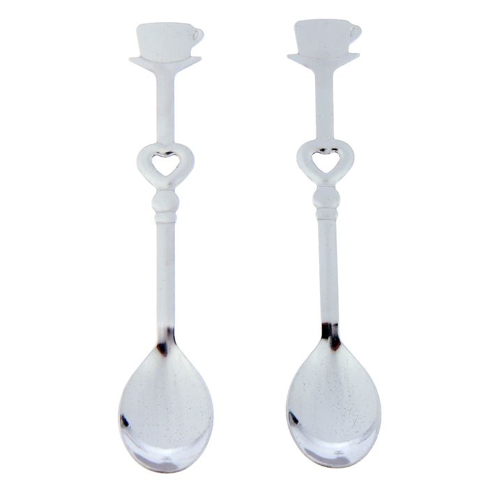 Набор сувенирных ложек металл "На кашу девочке" набор 2 шт 10,3х2 см