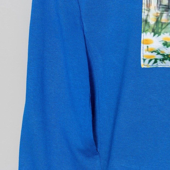 Блузка для беременных 2276, цвет электрик, размер 42, рост 170