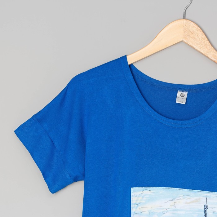 Блузка для беременных 2276, цвет электрик, размер 42, рост 170