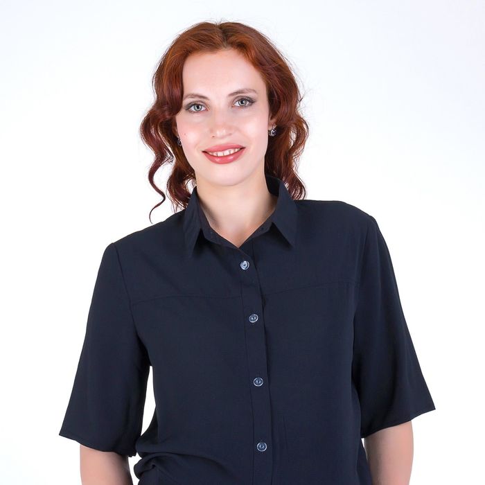 Блузка для беременных 2279, цвет черный, размер 54, рост 170