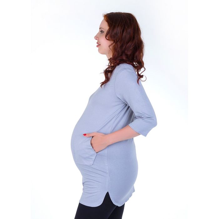 Блузка для беременных 2273, цвет бежевый, размер 46, рост 170