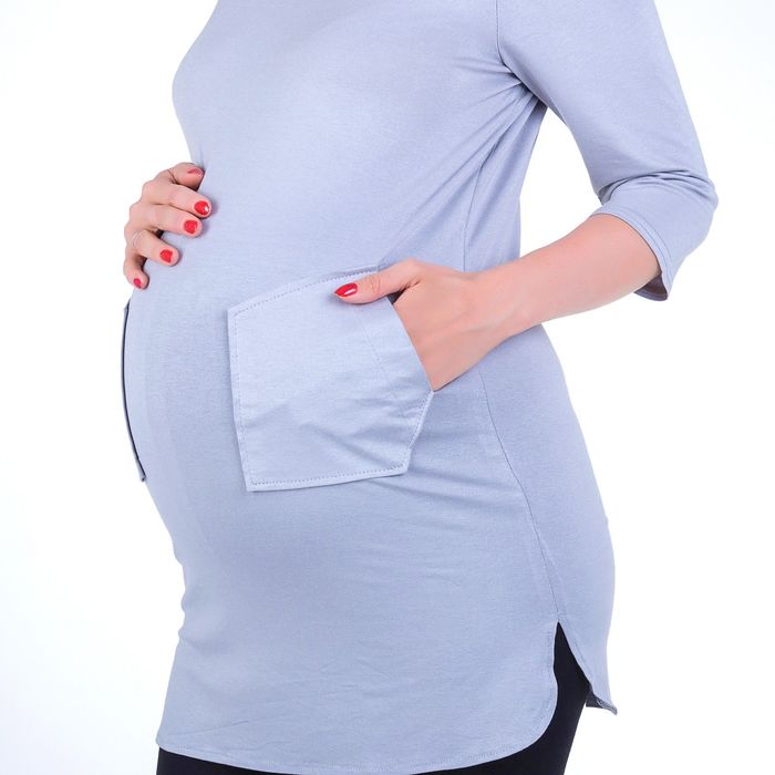 Блузка для беременных 2273, цвет бежевый, размер 46, рост 170