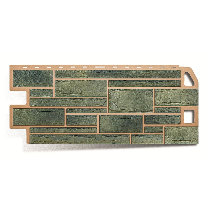 Фасадная панель "Камень", малахит 1,14х0,48м