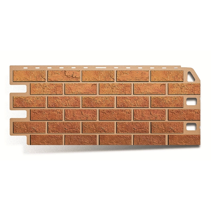 Фасадная панель "Кирпич", бежевый 1,14х0,48м