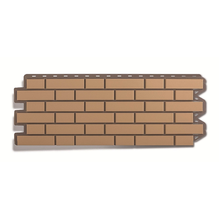 Фасадная панель "Кирпич клинкерный", жёлтый 1,22х0,44м