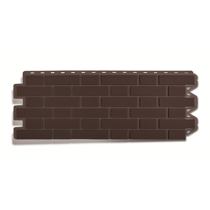 Фасадная панель "Кирпич клинкерный", коричневый 1,22х0,44м
