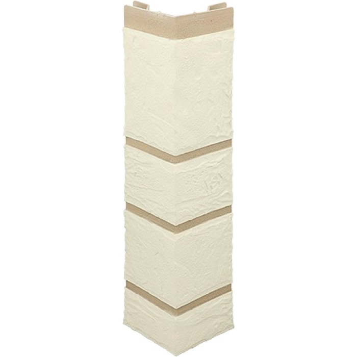 Наружный угол "Камень", белый 0,47 х 0,11м