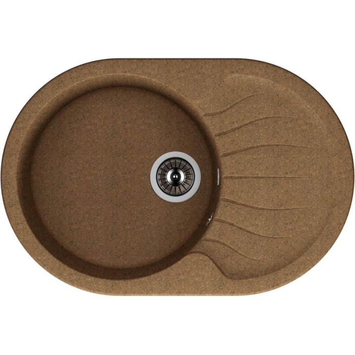 Мойка кухонная из камня Dr.Gans "Берта-760 B760", 760х510 мм, цвет терракотовый