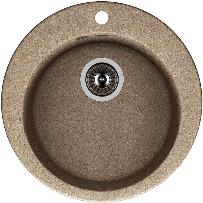 Мойка кухонная из камня Dr.Gans "Гала G510", D=510 мм, цвет песочный