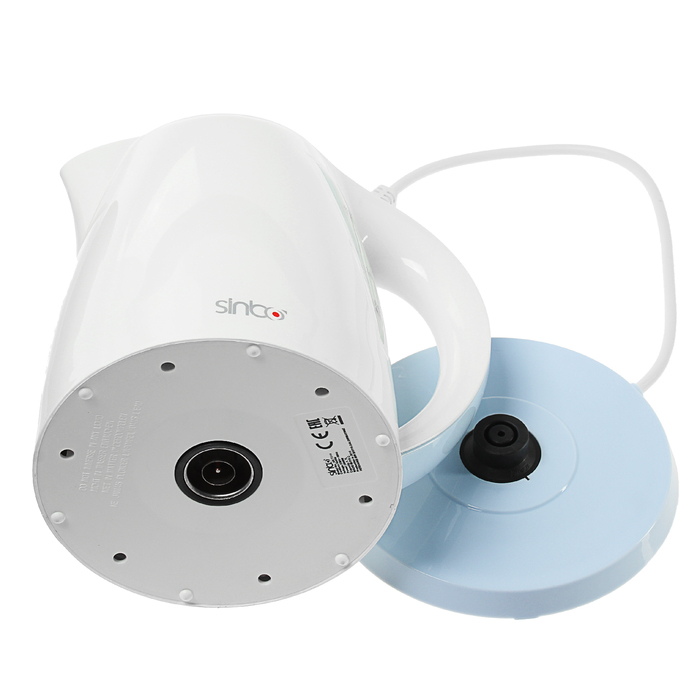 Чайник электрический Sinbo SK 7314, 2000 Вт, 1.7 л, слоновая кость