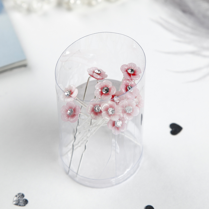 Шпилька для волос "Цветочный веер" микс