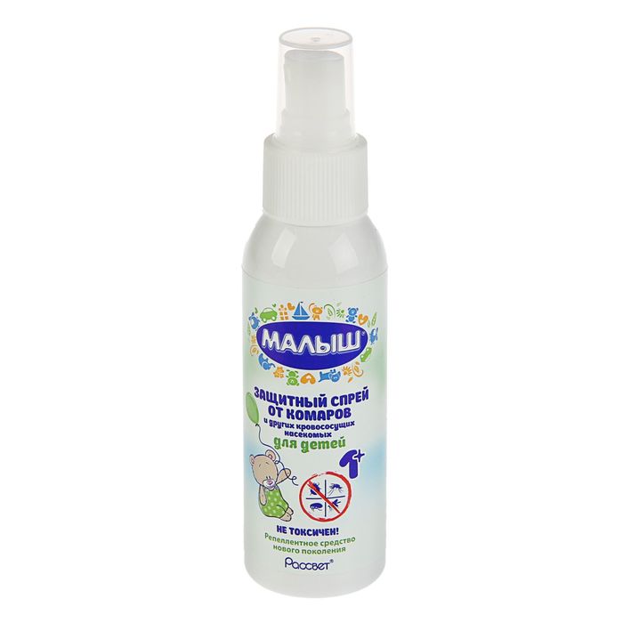 Спрей защитный для детей от комаров и др.кровососущих насекомых, 100 г