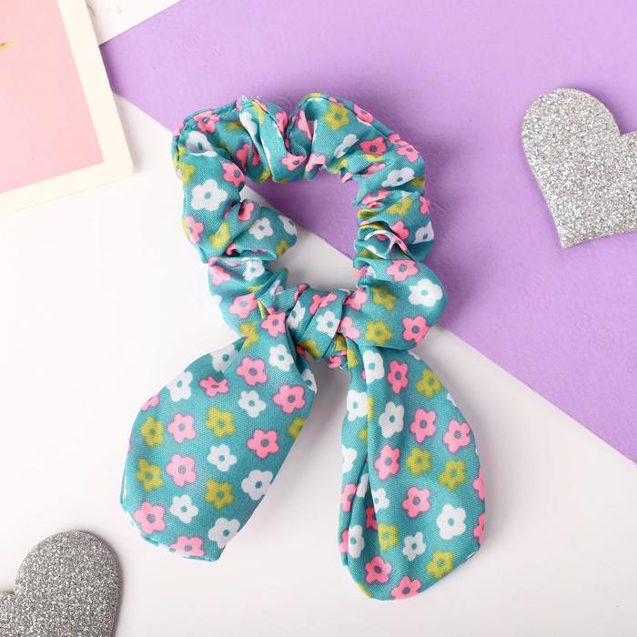 Резинка для волос "Орбита" с ушками, ромашки, микс