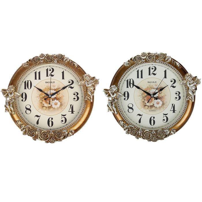 Часы настенные "Купидоны", под бронзу