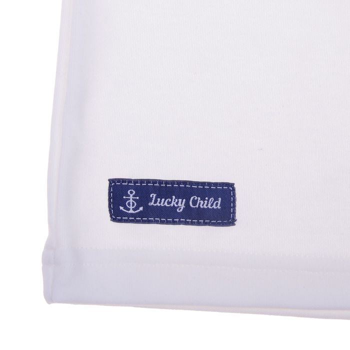 Комплект футболок для мальчика (2 шт.), рост 122-128 см (32), цвет белый/синий (арт. 28-26М)