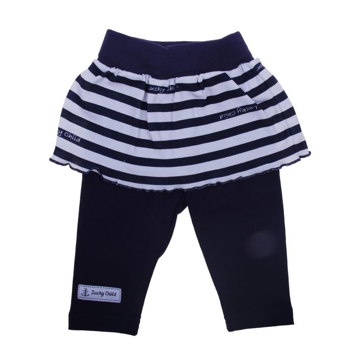 Штанишки (лосины) для девочки, рост 86-92 см (26), цвет синий (арт. 28-112Д)