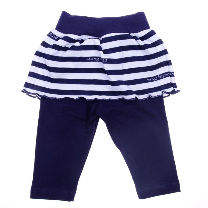 Штанишки (лосины) для девочки, рост 86-92 см (26), цвет синий (арт. 28-112Д)