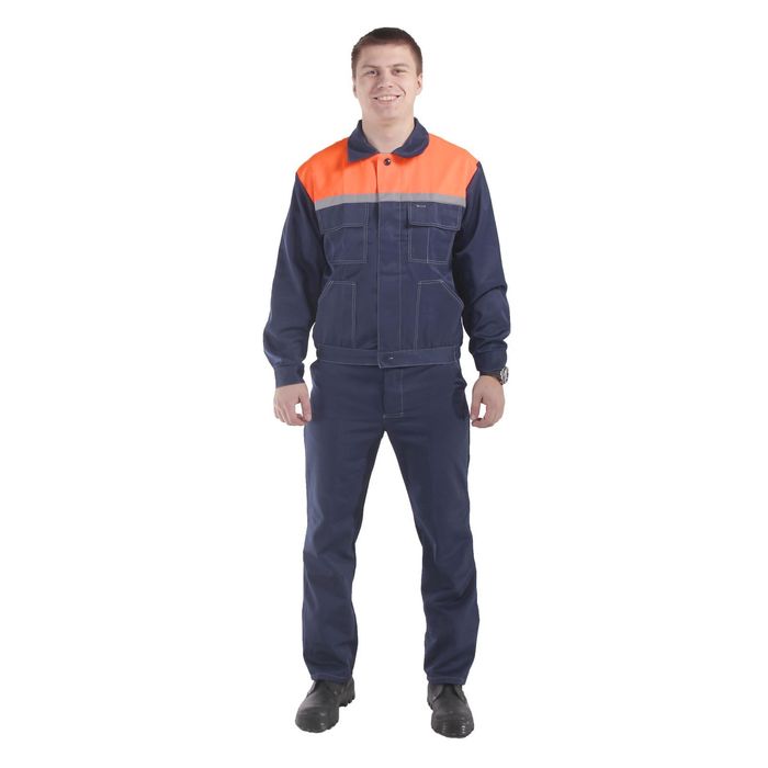 Костюм "Легенда-1", размер 44-46, рост 182-188 см, цвет синий/оранжевый