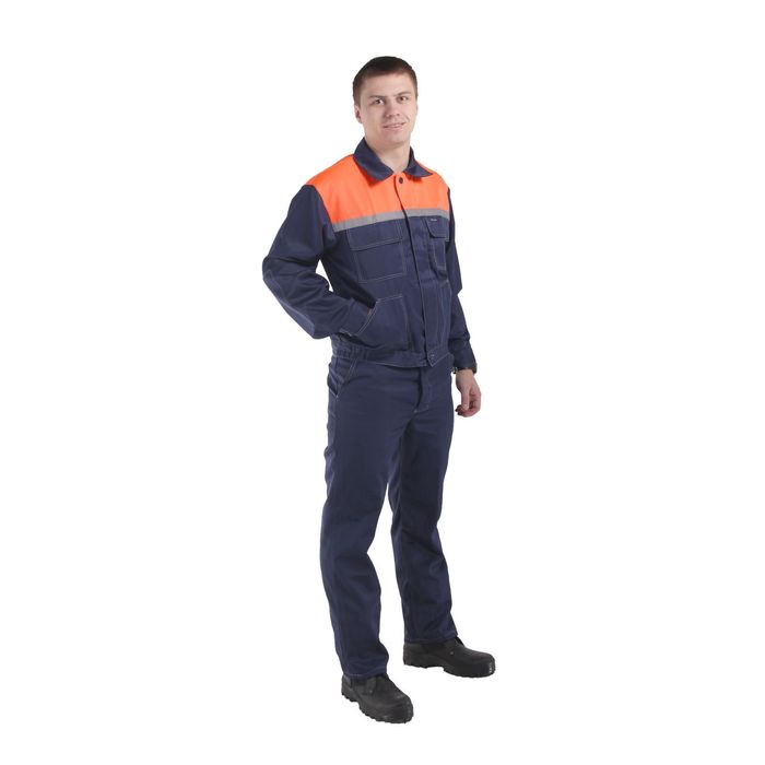 Костюм "Легенда-1", размер 44-46, рост 182-188 см, цвет синий/оранжевый