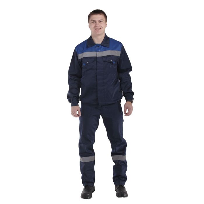 Костюм "Профи-Люкс", размер 60-62, рост 170-176 см, цвет синий/василёк