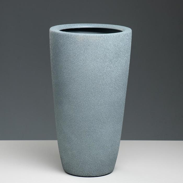 Кашпо "Цилиндр" шёлк металлик, 17 л