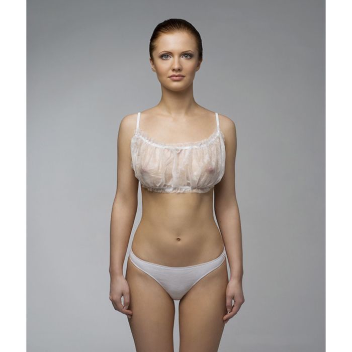 Топик с открытой спиной, белый, 10 шт