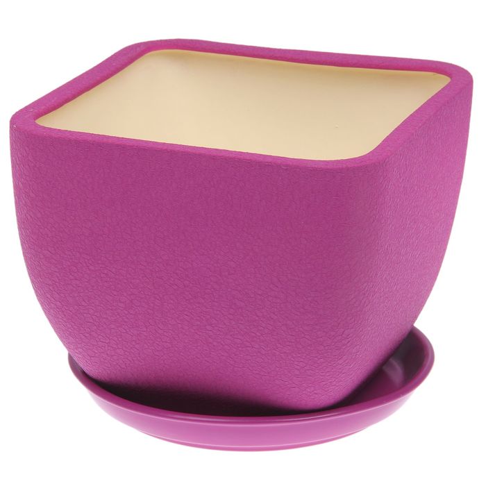 Кашпо "Ноктюрн" шёлк, фиолетовое, 1,8 л