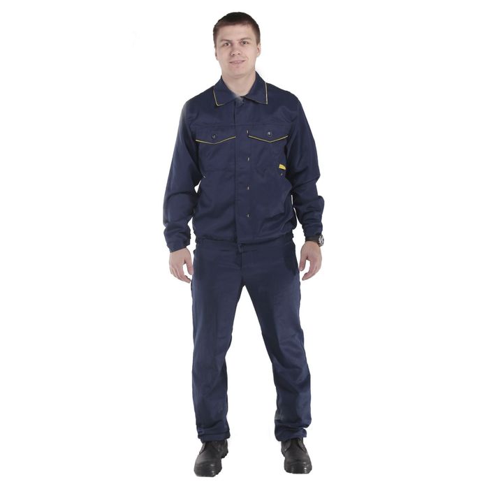 Костюм "Профи-1", размер 44-46, рост 170-176 см, цвет синий/жёлтый