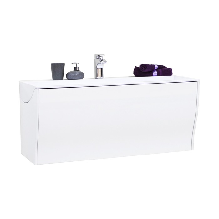 Комплект: тумба Акватон Премиум "Ондина 80", цвет белый, раковина "Ондина 800Д"