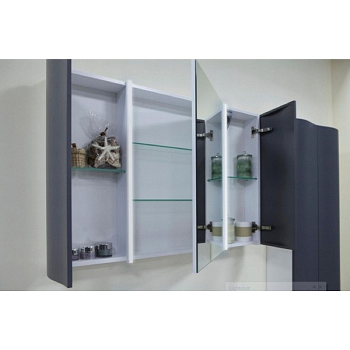 Акватон Премиум Ондина 100 зеркало-шкаф, графит 1A176102ODG20