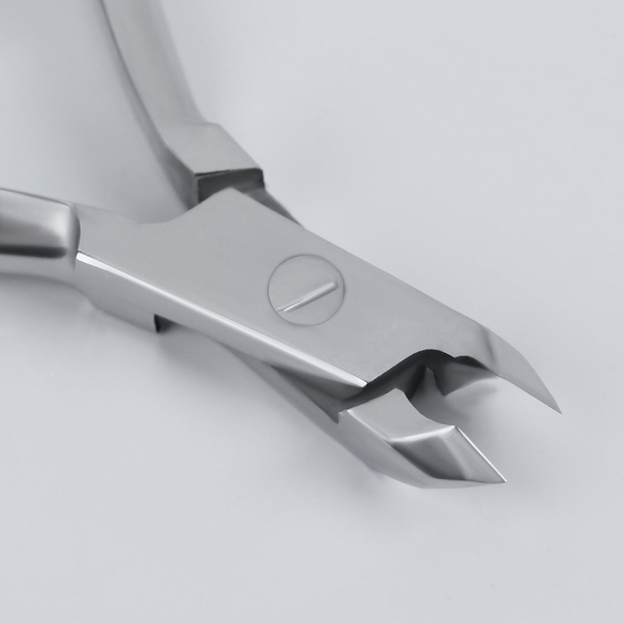 Кусачки маникюрные, для кутикулы, двойная пружина, 10см , рабочая область-4мм, цвет серебристый