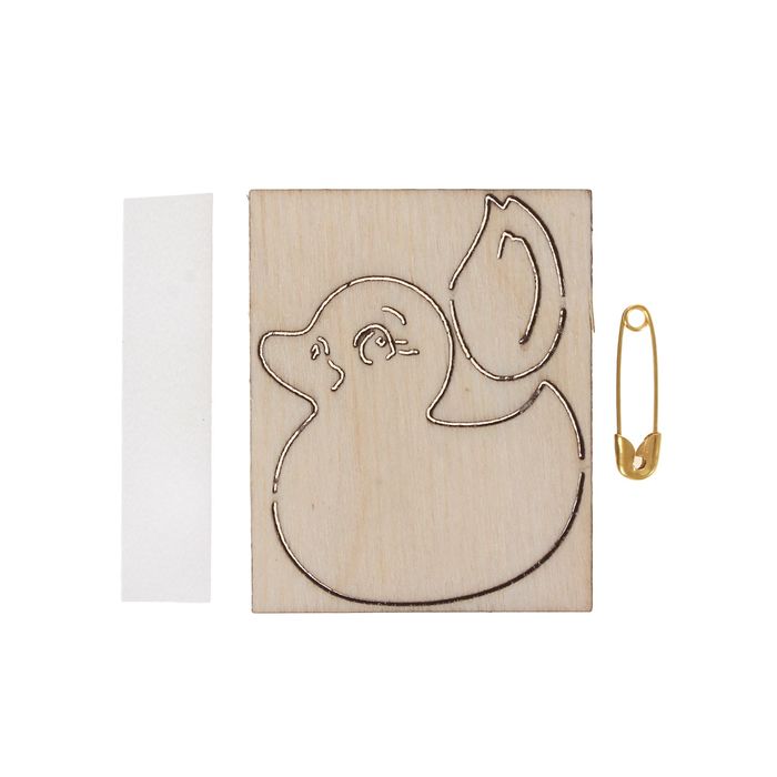 Заготовка для броши "Уточка" 3,5х4,5 см