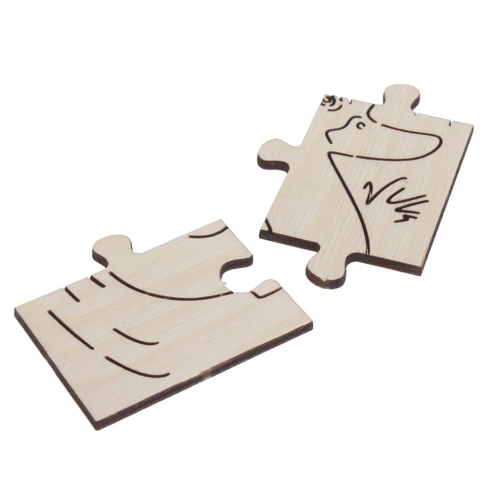 Рамка с пазлами "Утёнок", 19х15 см