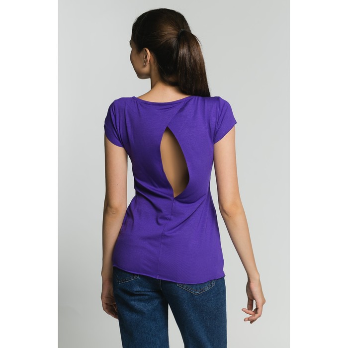Футболка женская, размер 42, цвет фиолетовый (М-460-10)