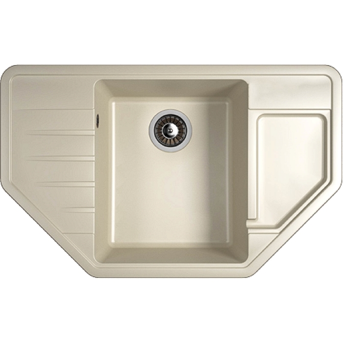 Мойка кухонная из камня Dr.Gans "Рио" 800х500 мм, цвет белый