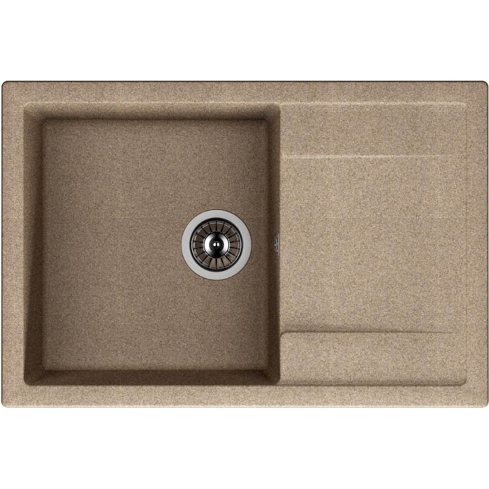 Мойка кухонная из камня Dr.Gans "Техно-760 T760", 760х510 мм, цвет песочный
