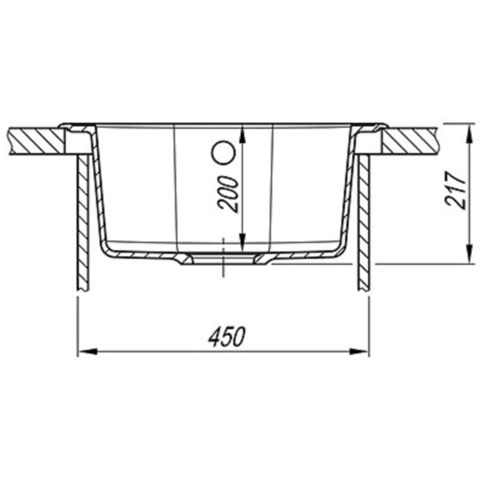 Мойка кухонная Florentina "Лотос-510" Л 510 FS D=510 мм, цвет мокко