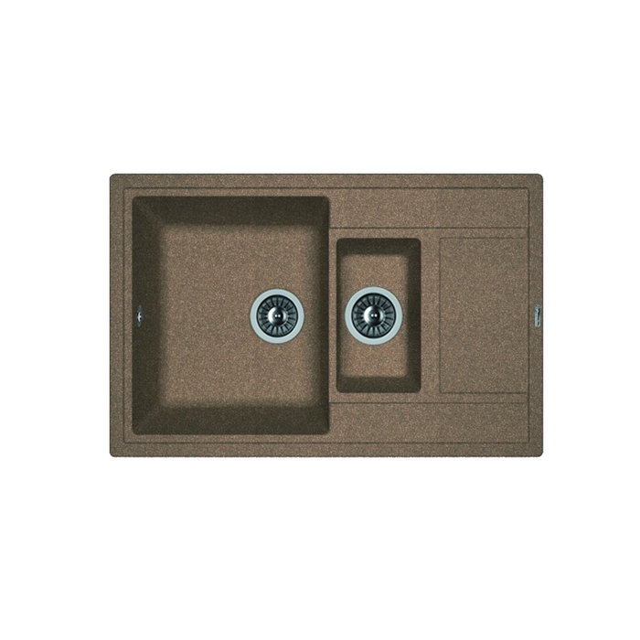 Мойка кухонная Florentina "Липси-780К" Л 780К FG, 780х510 мм, цвет коричневый