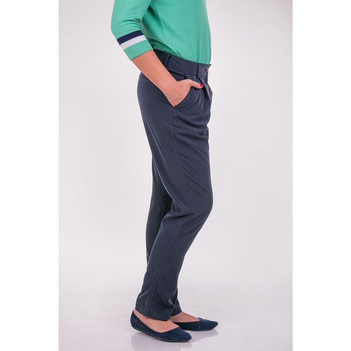 Брюки женские P3237 цвет темно-синий, размер XL(50)